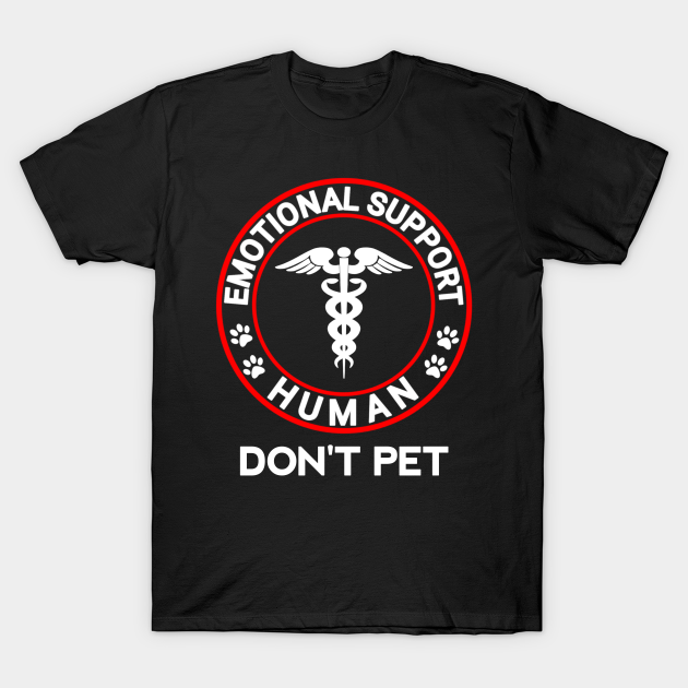 Emotional support human do not pet funny
